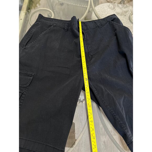 Akademiks Mens Black Cargo Shorts Size 40 Cotton/Spandex with Multiple Pockets & - Picture 5 of 6